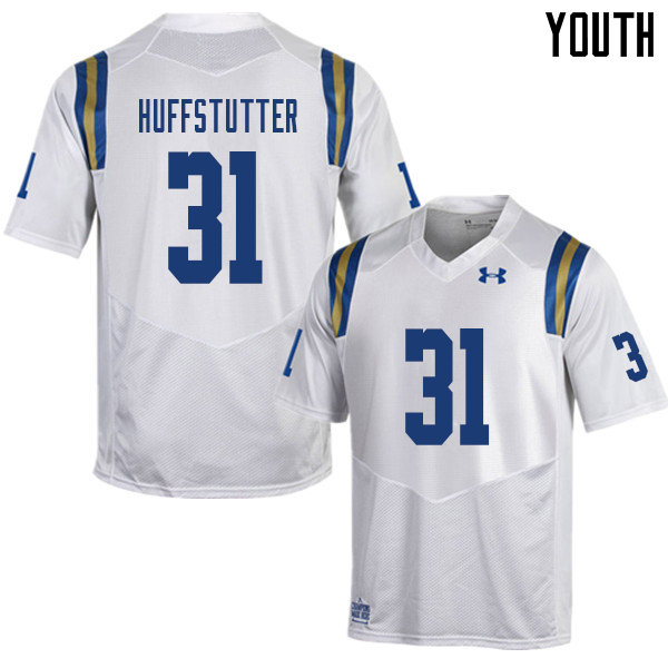Youth #31 Zack Huffstutter UCLA Bruins College Football Jerseys Sale-White